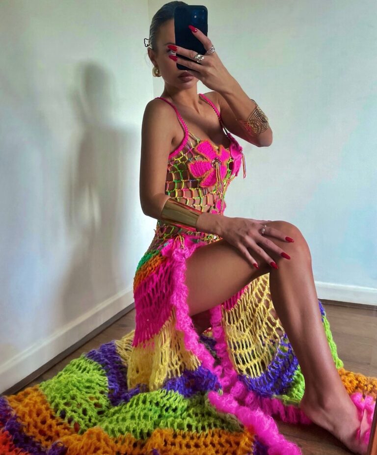multicolour floral dress - Image 3