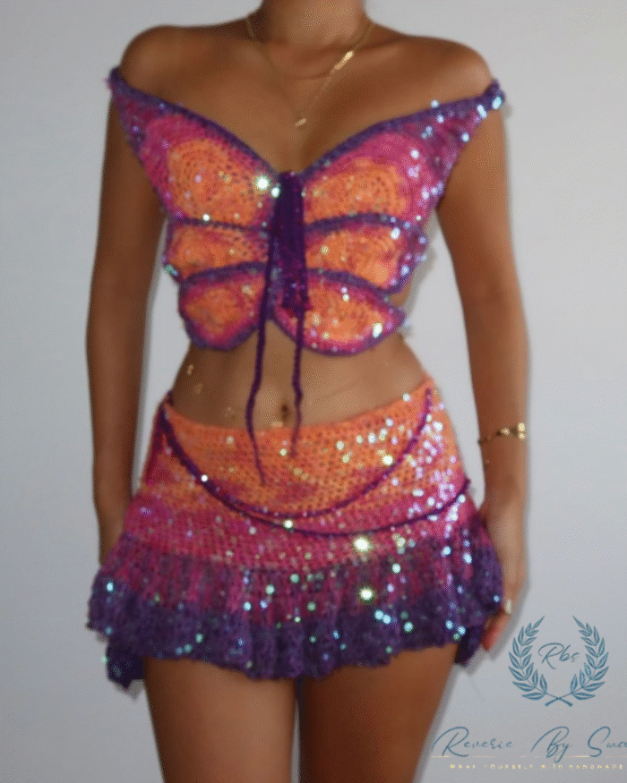 Crochet Butterfly Set