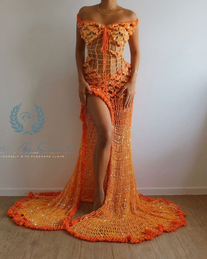 Butterfly Crochet Dress