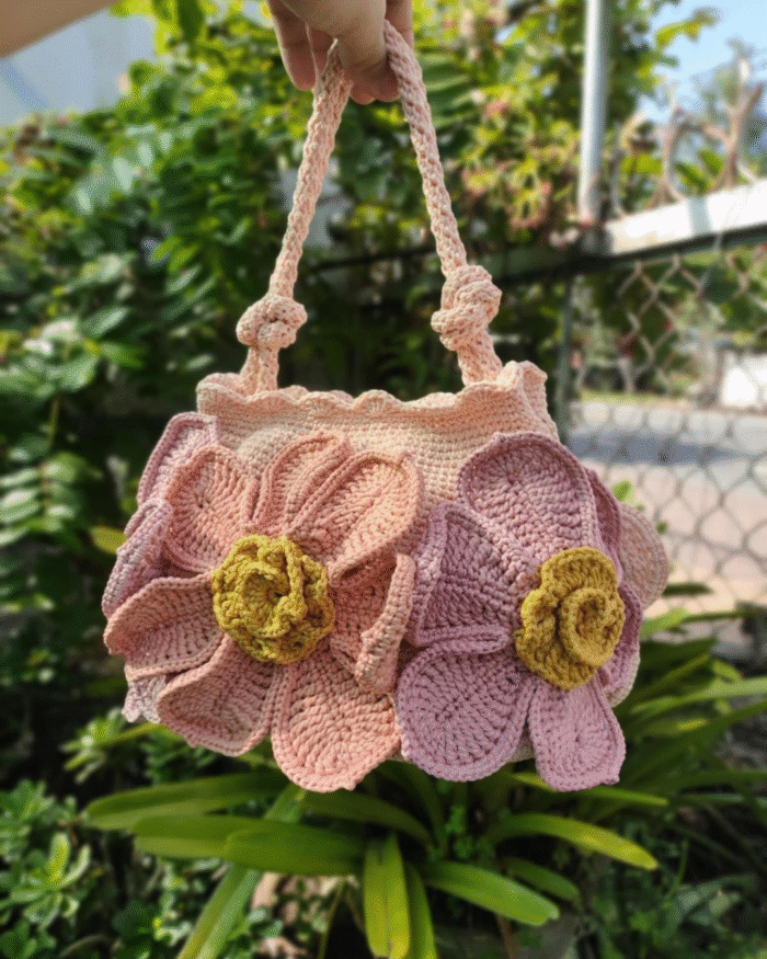 Floral Crochet Bag